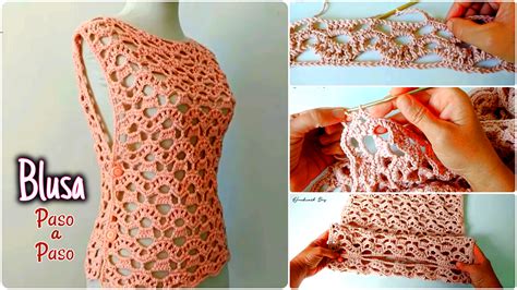 Cómo tejer blusa a crochet paso a paso en todas las tallas Cursos de