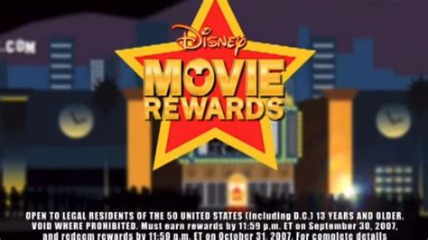 Disney Movie Rewards Promo 2007 G Major Youtube