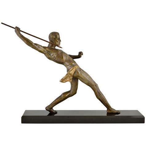 Art Deco Sculpture Athlete With Rope Deconamic