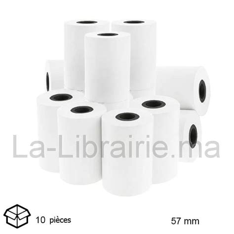 Lot De Rouleaux Papier Thermique Mm La Librairie Ma