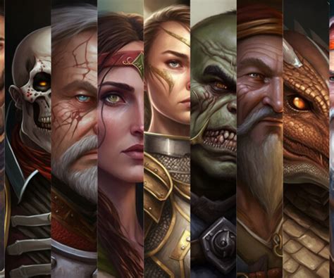 Artstation 50 Rpg Characters Portrait Illustration Game Assets