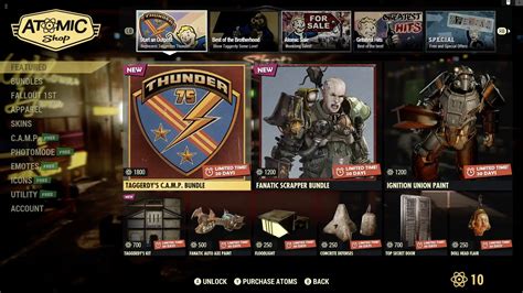 New Fallout Atomic Shop Weekly Update For January