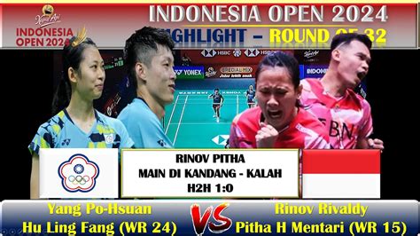 Yang Po Hsuan Hu Ling Fang Vs Rinov Rivaldy Pitha Haningtyas Mentari