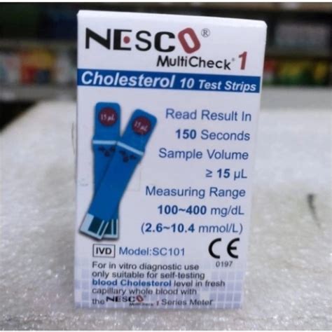 Jual Nesco Cholesterol Cholestrol Strip Nesco Kolestrol Kolesterol