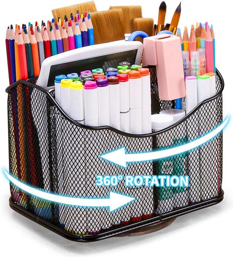 Amazon Housmile Rotating Pencil Pen Holder For Desk 360 Desk