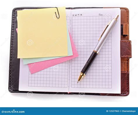 Open Notebook And Pen Royalty Free Stock Photo Image 12527965