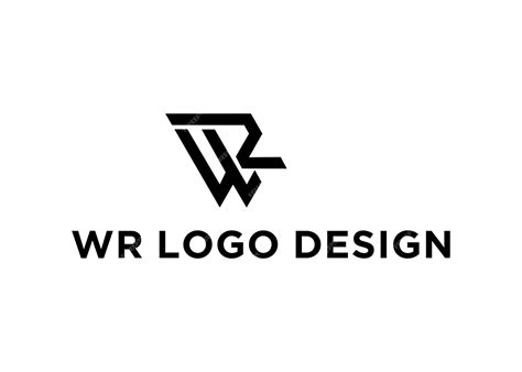 Premium Vector Wr Logo Design Vector Illustration