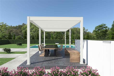 Ombr A Pergola Bioclimatique Autoportante Blanc X X H