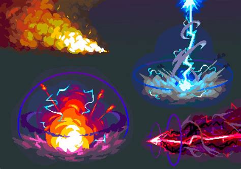 ArtStation - Pixel VFX | Pixel art games, Pixel art design, Concept art ...