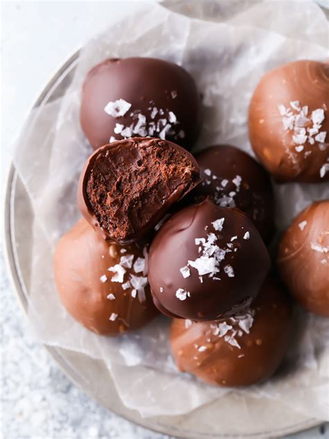 Salted Chocolate Truffles Completely Delicious