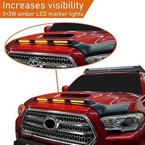 Hooke Road Tacoma Hood Deflector Bug Shield Protector Front Stone