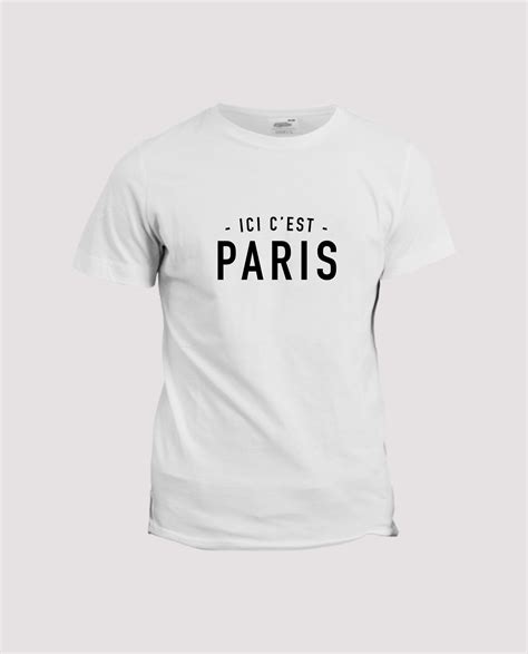 T Shirt Paris Ici Cest Paris La Ligne Shop