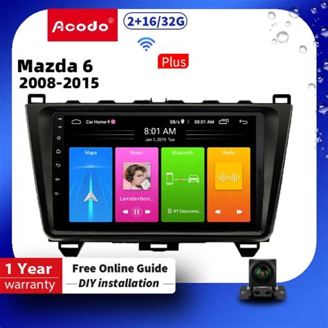 Acodo Android 12 Stereo Car Radio For Mazda 6 2008 2015 Multimedia