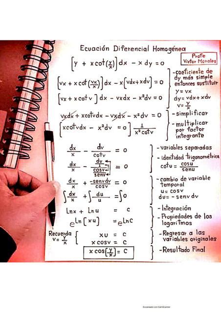 Ejercicios Resueltos De Ecuaciones Diferenciales Apuntes De