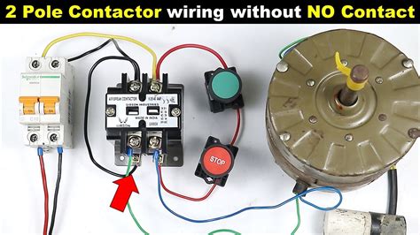 2 Pole Contactor Holding Circuit Without Using NO Contact