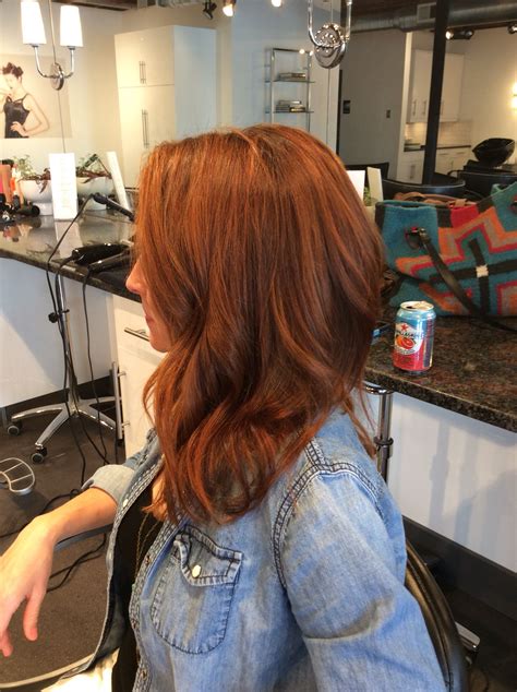 Beautiful Rich Deep Copper Red With Slight Dimension Copper Hair Color