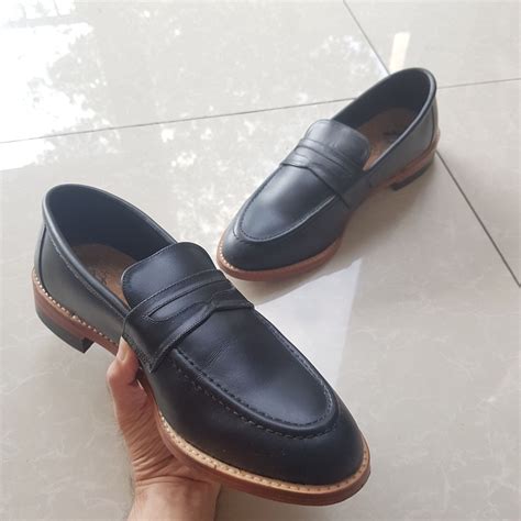 Jual Sepatu Loafers Pria Porteegoods Penny Black Size 42 Free Mink