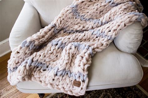 How To Hand Knit A Chunky Blanket SimplyMaggie