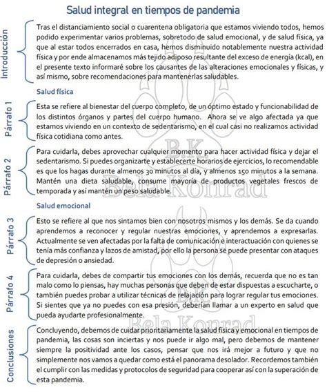 Elaboracion De Un Texto Expositivo Sobre El Cuidado De La Salud