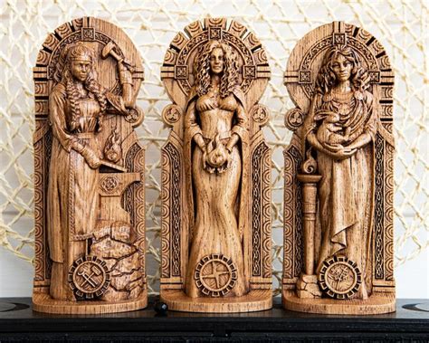 Brigid Goddess Set Celtic Goddess Pieces Brigit Irish Etsy Celtic