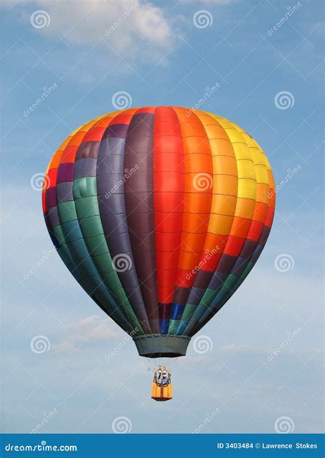 Rainbow Hot Air Balloon Stock Photo Image Of Colored