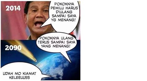 Meme Prabowo Tolak Pilpres Banjiri Dunia Maya Tekno