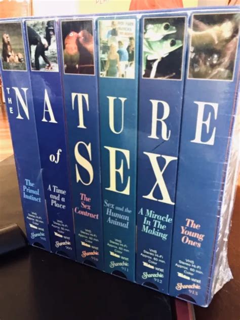 Vintage Vhs Box Set “the Nature Of Sex”pbs Box Set Vhs Rare New £192 23