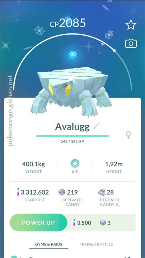 Avalugg - Pokemon Go