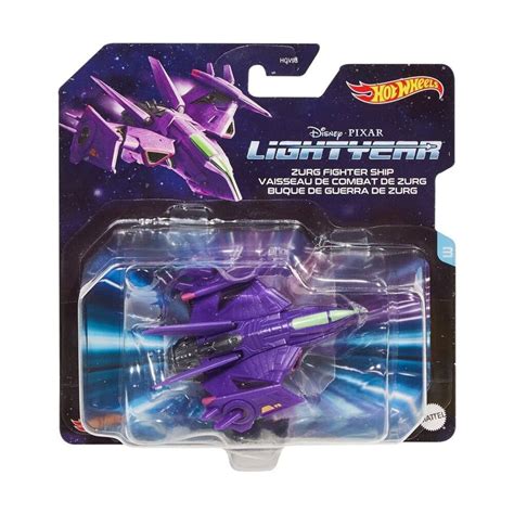 Hot Wheels Pixar Lightyear Starship Zurg Fighter Ship Figure Unit Lightyears Pixar Starship