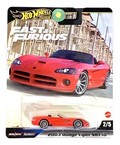Hot Wheels Fast Furious Dodge Viper Srt Premium Envío gratis
