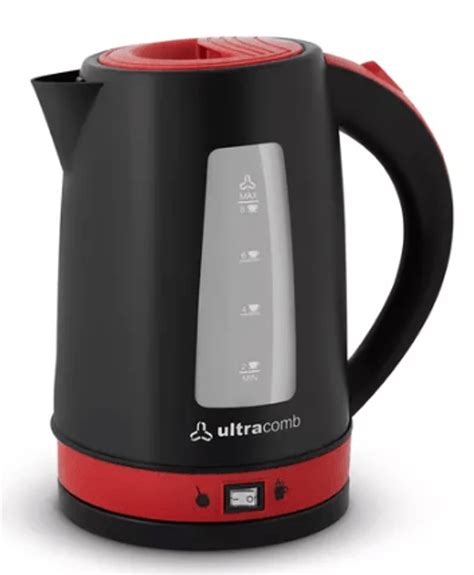 Pava Jarra Electrica 2lts Ultracomb Pe 4907n 2200w Cafe Mate