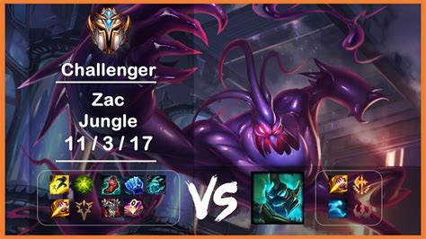 KR Challenger Replays Jungle Zac Vs Hecarim Ep 4116 YouTube