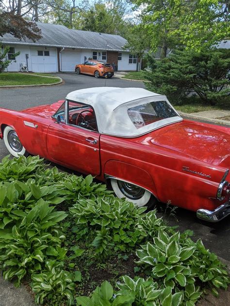 1955 Ford Thunderbird Convertible Red RWD Manual Red for sale