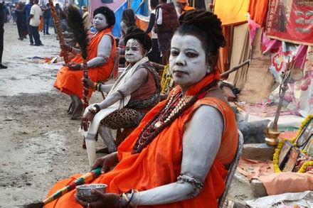 Women Sadhus Naked Hindu Holy Men Editorial Stock Photo Stock Image