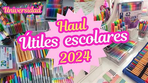 Haul De Mis Tiles Escolares Universidad Youtube