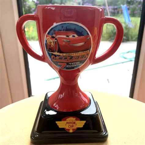 Rare Collectors Disney Pixar Cars Lightning Mcqueen Ceramic Piston