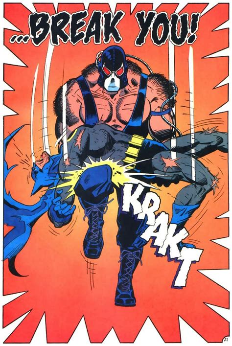 A Throwback Bane Breaks Batman Back Batman Comics Bane Batman