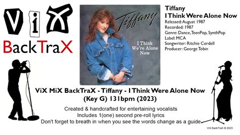 Tiffany I Think Were Alone Now Key G 131bpm 2023 Original Non