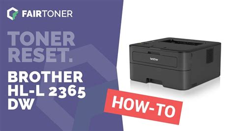 Anleitung Brother HL L 2365 DW Toner Reset YouTube