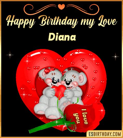 Happy Birthday Diana  🎂 Images Animated Wishes【28 S】