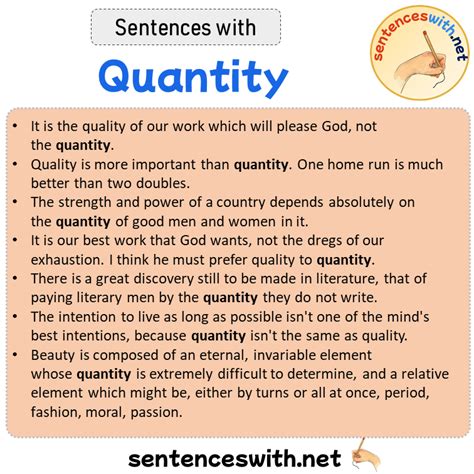 sentences  quantity sentences  quantity  english