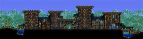 Update on my castle build, hope you like it! : r/Terraria