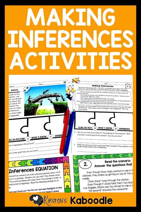 Making Inferences Using Pictures Inferencing Activities Pictures