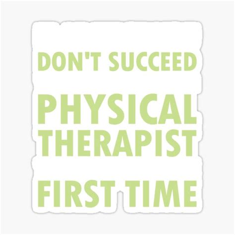 "Physical Therapist Funny Quote Physiotherapist Physiotherapy" Sticker ...