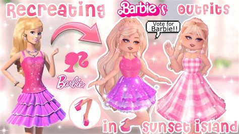 Sunset Island But I Can Only Wear Barbies Outfit Roblox Royale High