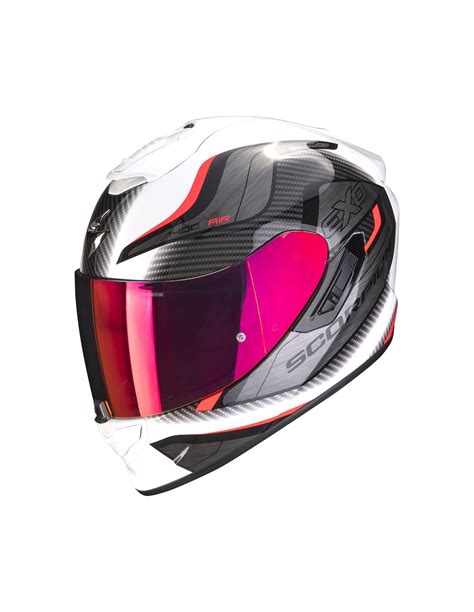 Helmet Touring Scorpion Exo Evo Air Attune Blanco Rojo