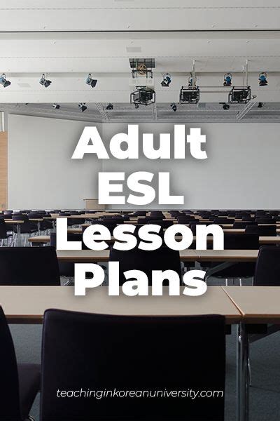 Adult Esl Lesson Plans For University Students