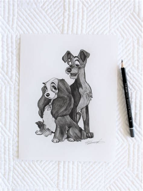 Drawings Of Lady And The Tramp Draw Stunning Portraits