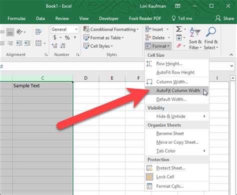 Format Column Width Excel Hot Sex Picture