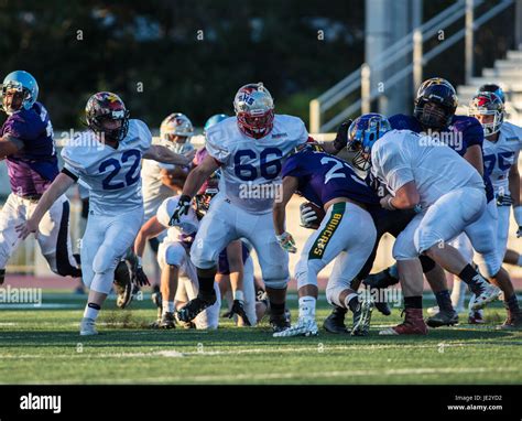 Norcal Lions Club Football All Stars Action In Oroville California